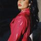 Demi Lovato rocking the colour red with red lipstick and shinny red dress