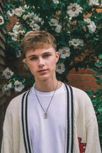 HRVY wearing white tshit and jersey