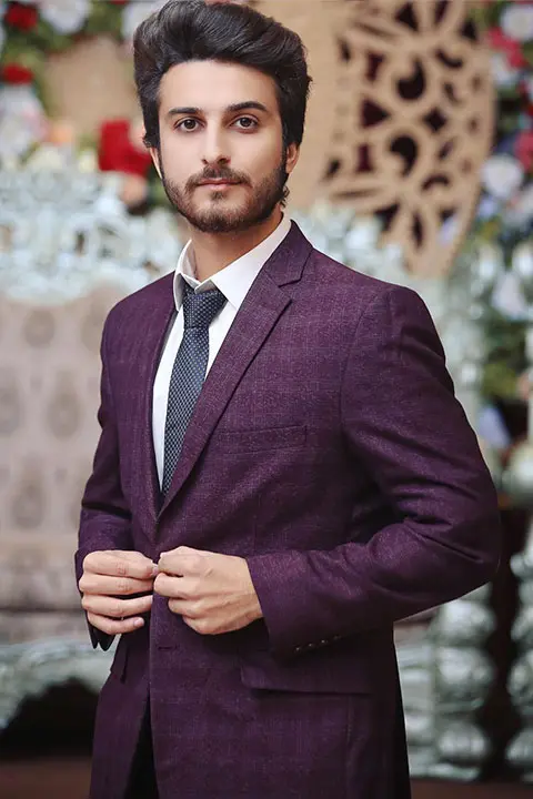 Ali Fayyaz Butt in purple coat