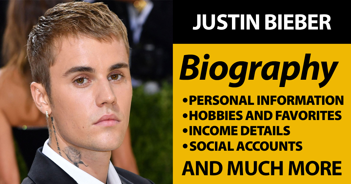 Justin Bieber Biography Wikipedia DOB Wife Networth Info